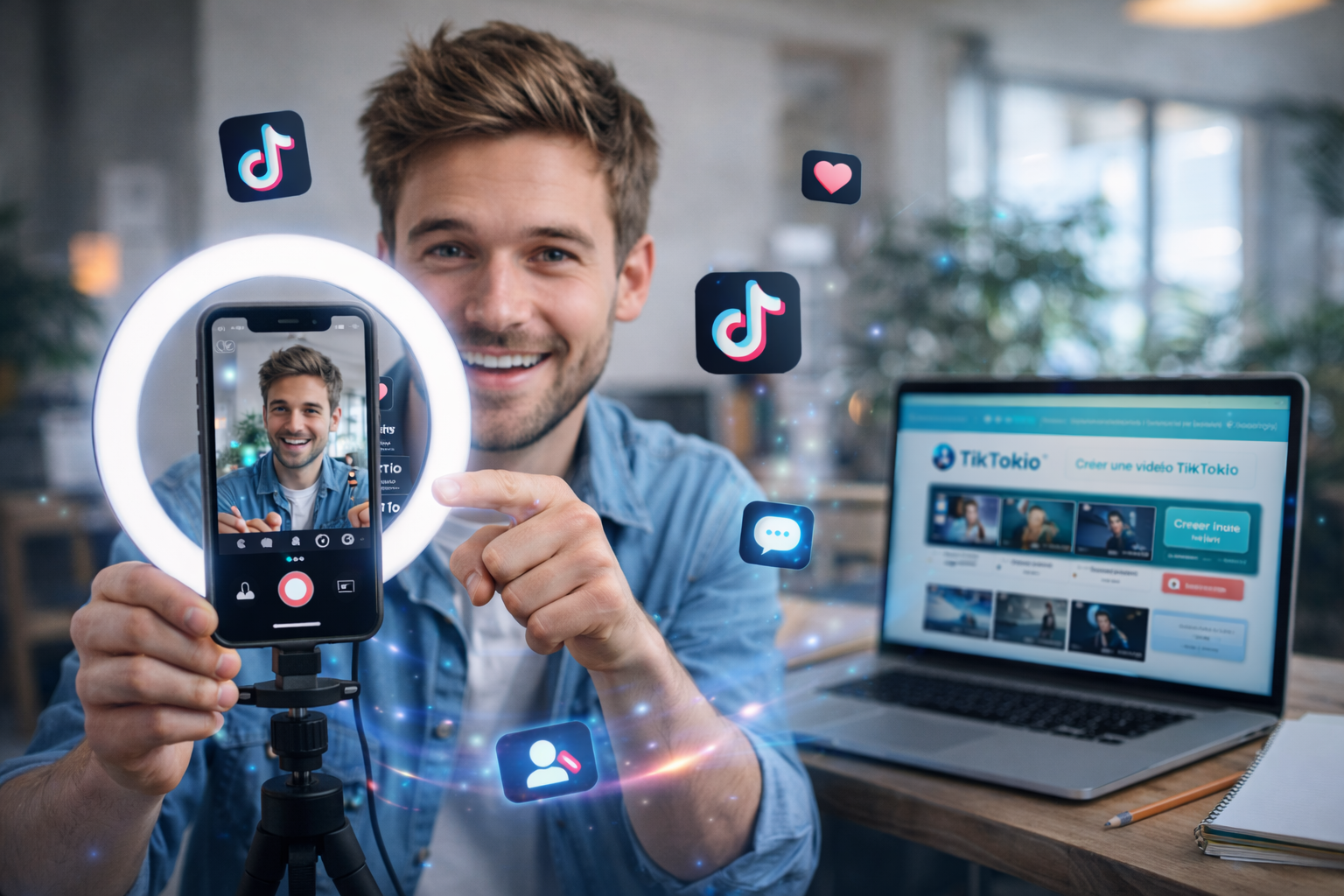 tiktok dl : comment faire des videos tiktok facilement avec TikTokio