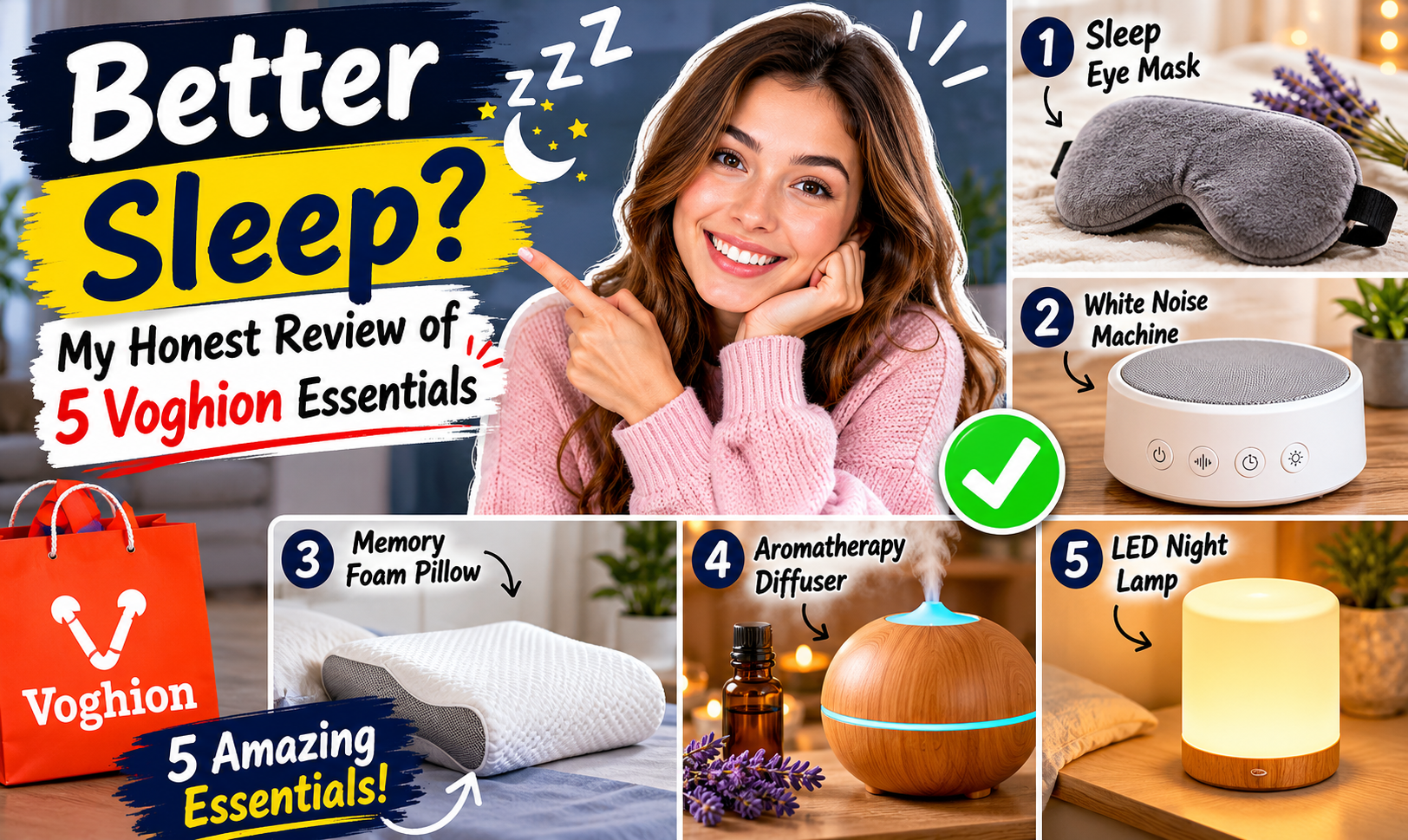 Mieux dormir ? Mon avis honnête sur 5 essentiels Voghion 