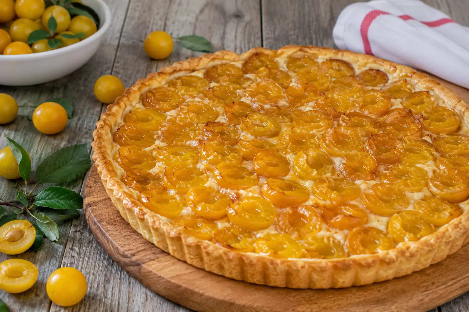 tarte mirabelle traditionnelle alsacienne
