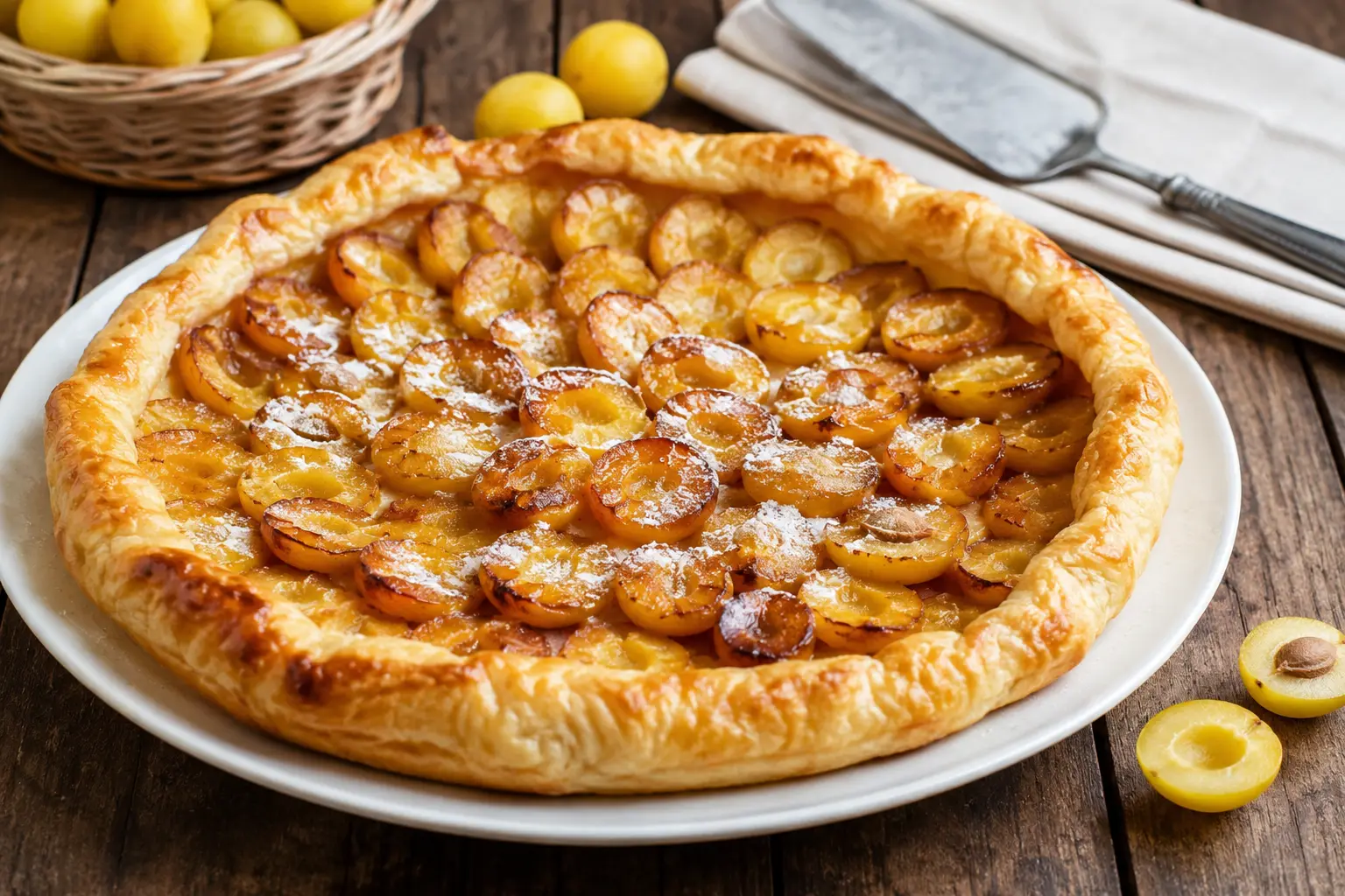 tarte aux mirabelles pâte feuilletée