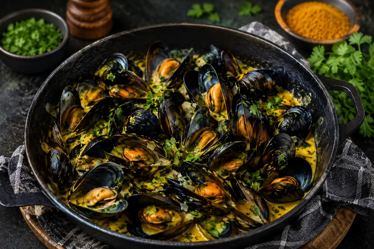moules au curry