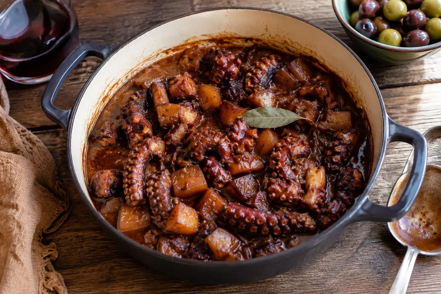 Daube de poulpe : recette facile et savoureuse