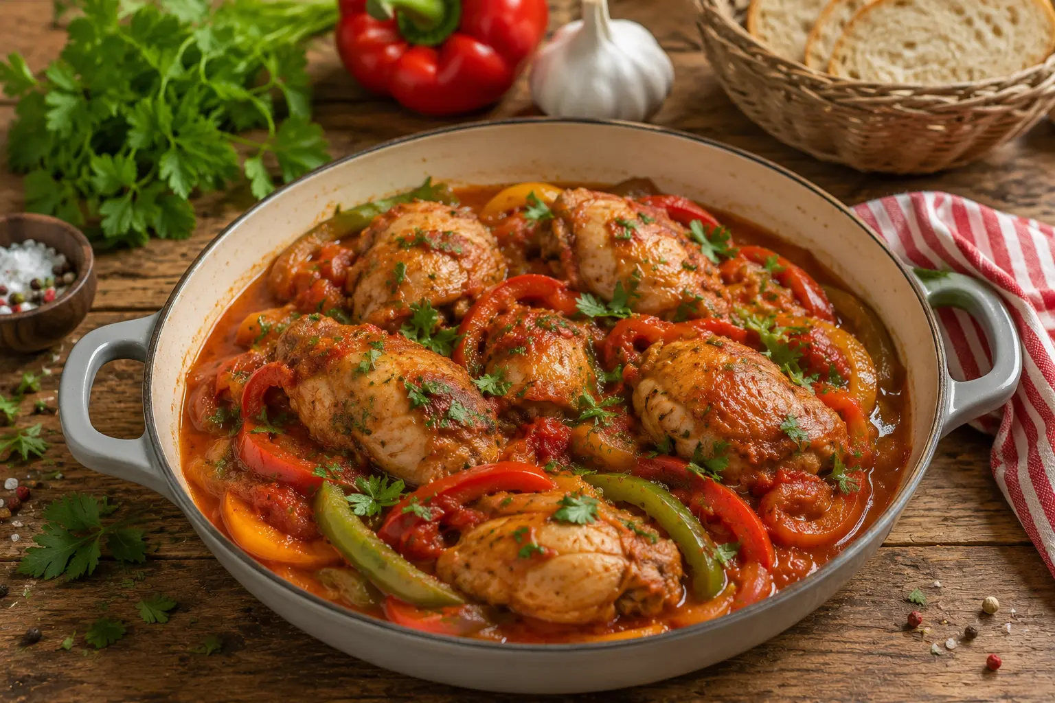 Poulet basquaise Cyril Lignac : recette facile