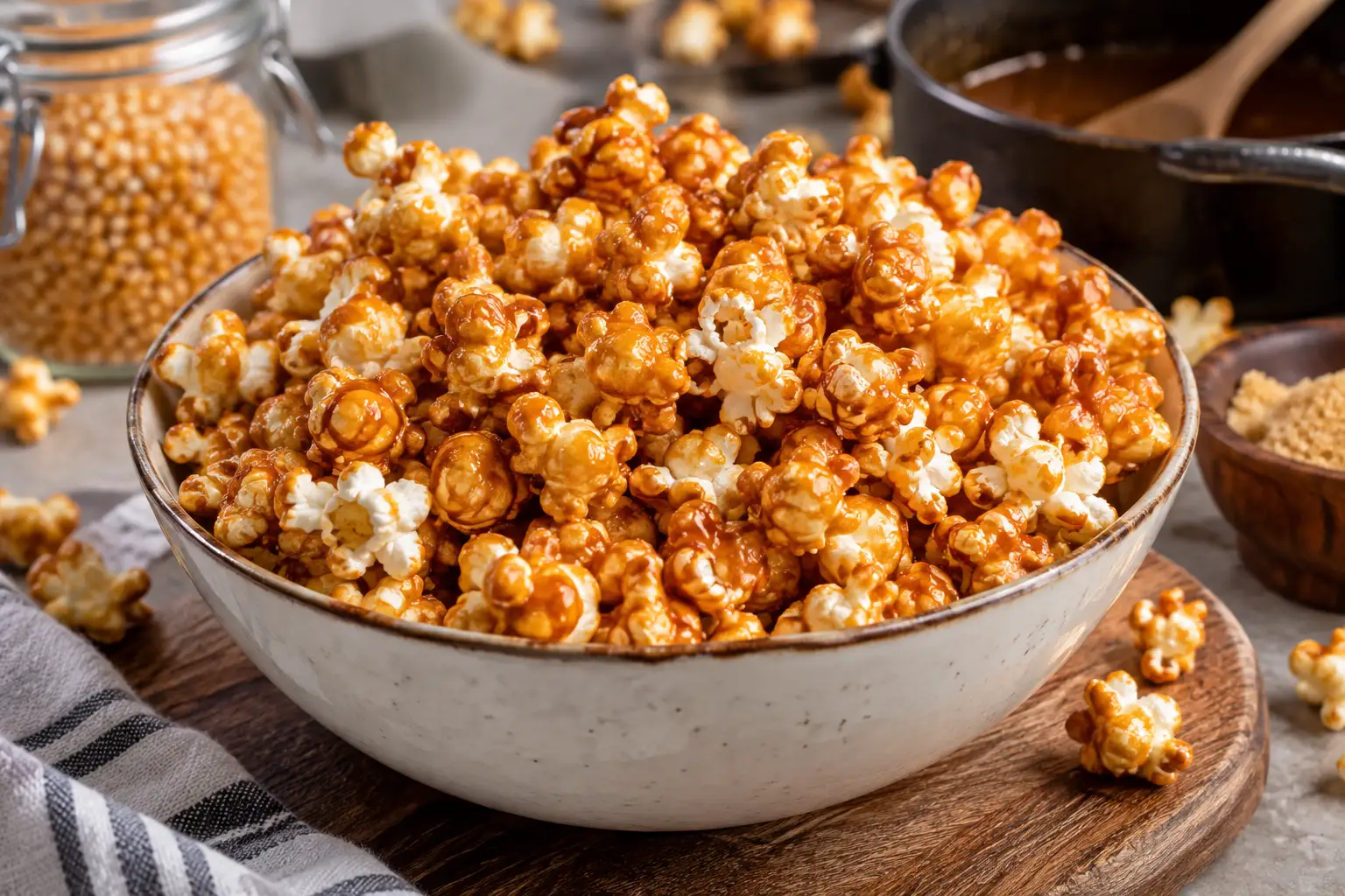 Recette pop corn sucré : facile, rapide et croustillante