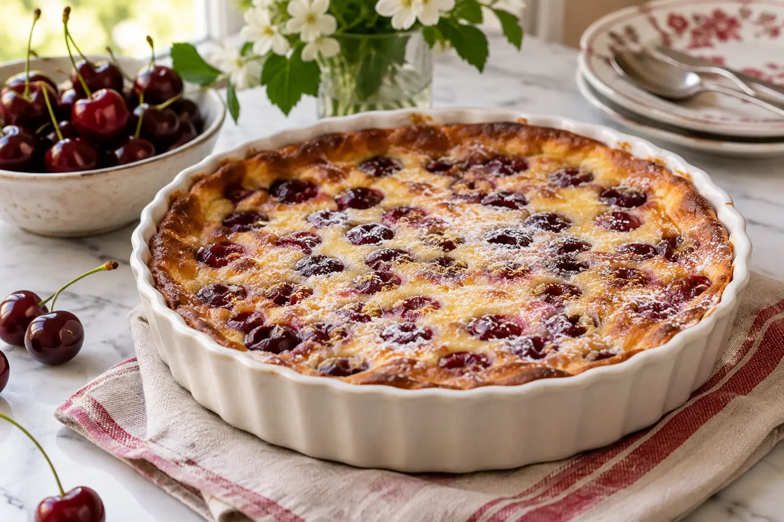 Recette du vrai clafoutis aux cerises : facile