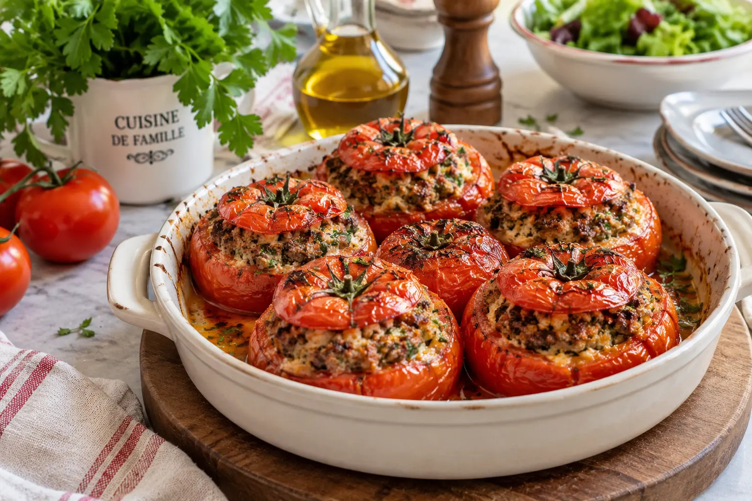 Tomates farcies Cyril Lignac : recette facile et savoureuse